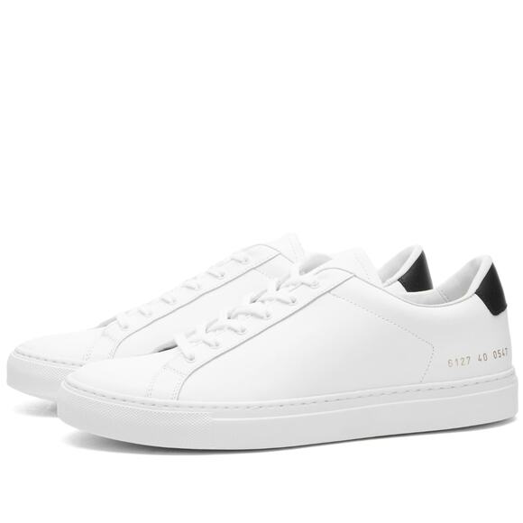 Woman by Common Projects 6127 Retro Classic Trainers Sneakers White & Black 39 - Picture 1 of 6